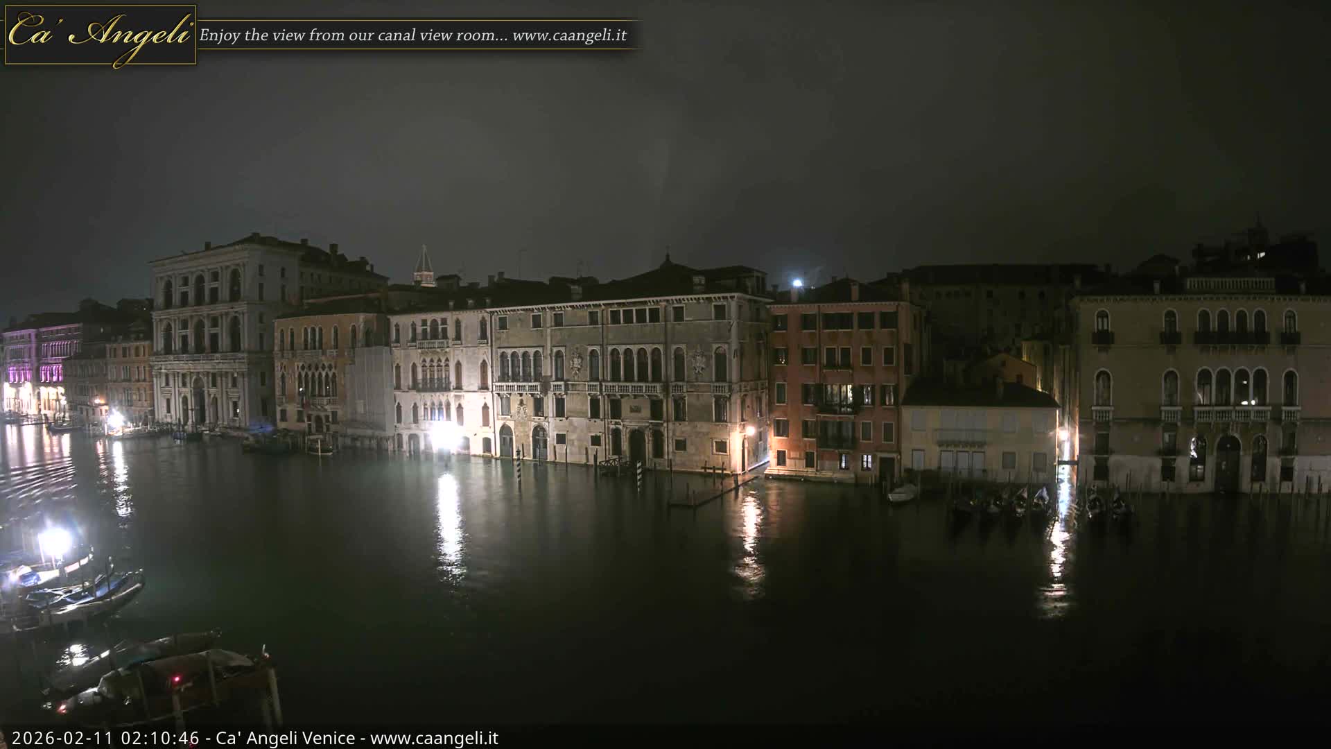 Venice Boats in Grand Canal Live Cam - Venice, Veneto, Italy