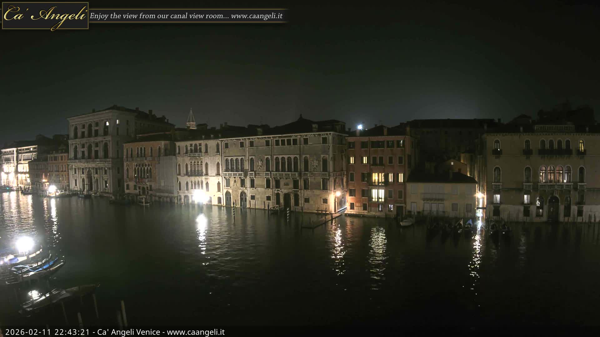 Venice Boats in Grand Canal Live Cam - Venice, Veneto, Italy