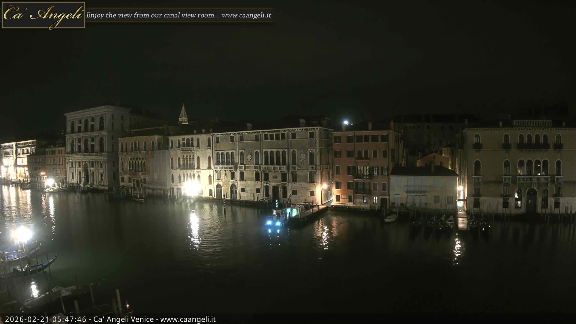 Venice Boats in Grand Canal Live Cam - Venice, Veneto, Italy