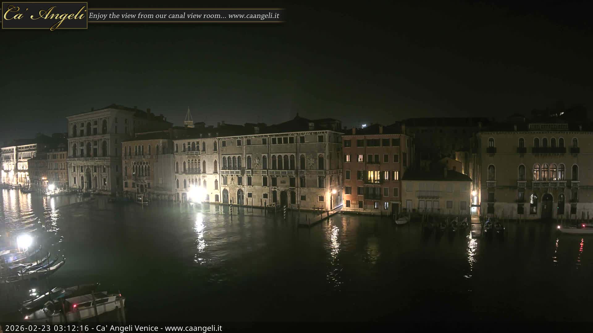 Venice Boats in Grand Canal Live Cam - Venice, Veneto, Italy