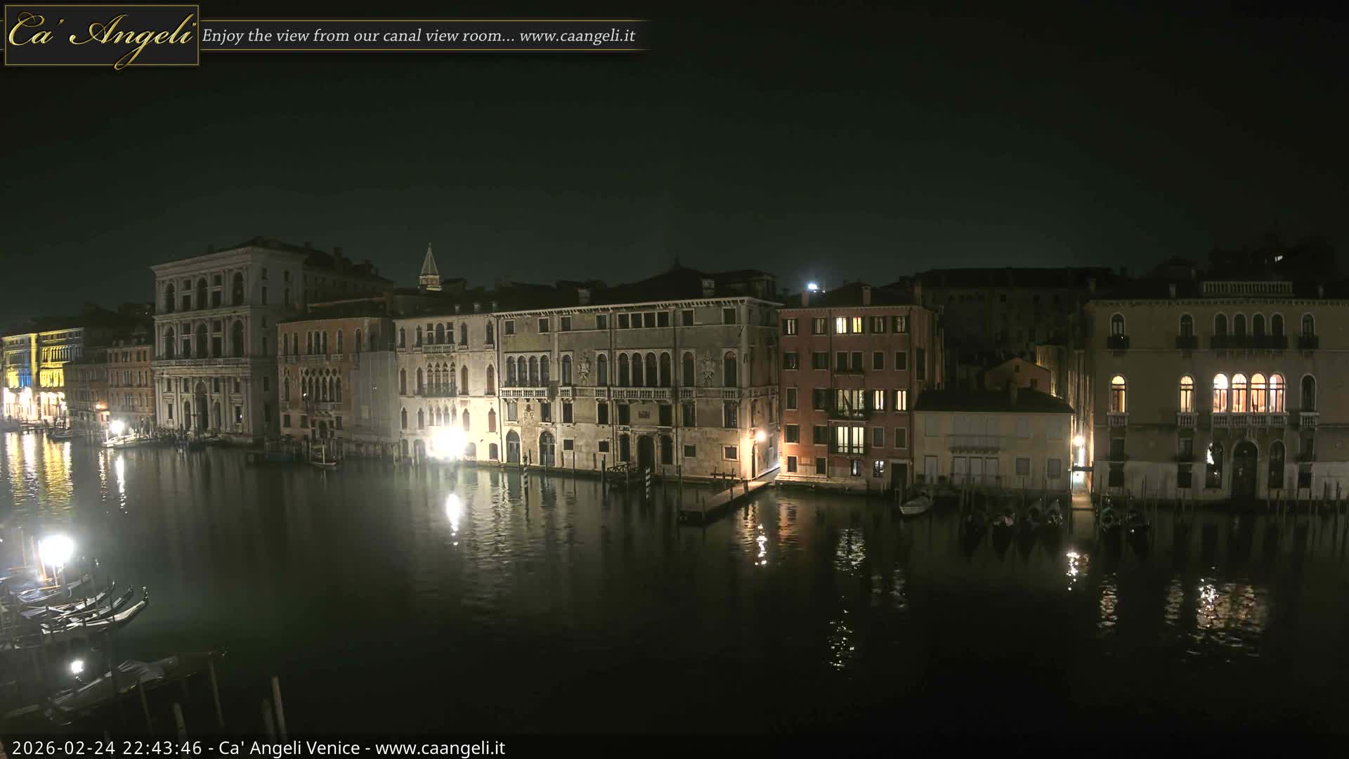 Venice Boats in Grand Canal Live Cam - Venice, Veneto, Italy