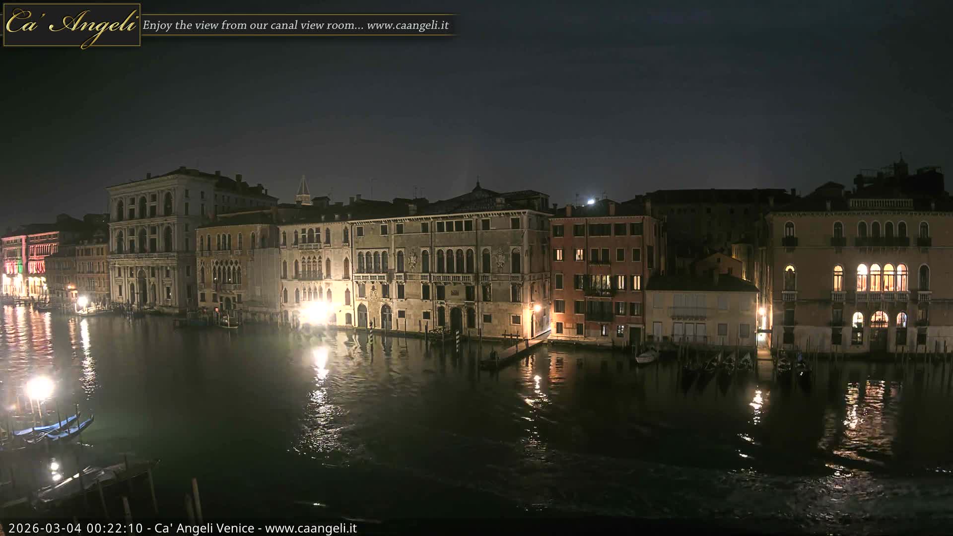 Venice Boats in Grand Canal Live Cam - Venice, Veneto, Italy