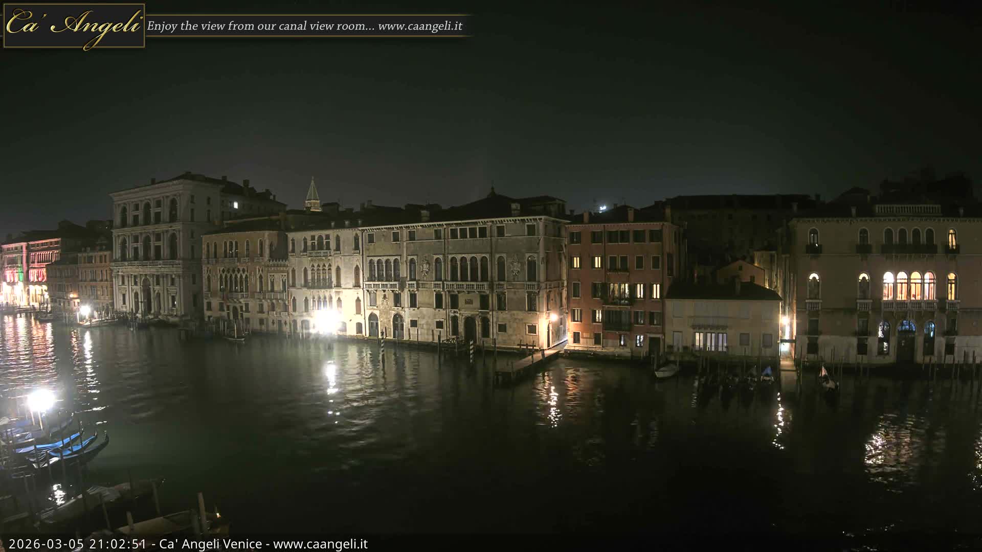 Venice Boats in Grand Canal Live Cam - Venice, Veneto, Italy