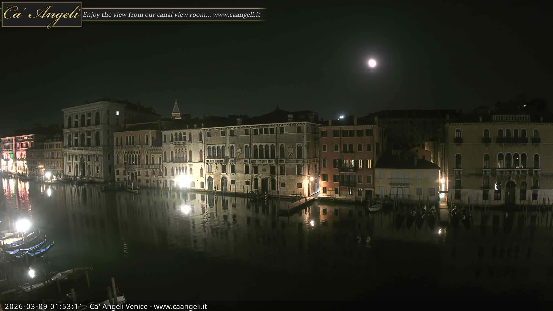 Venice Boats in Grand Canal Live Cam - Venice, Veneto, Italy