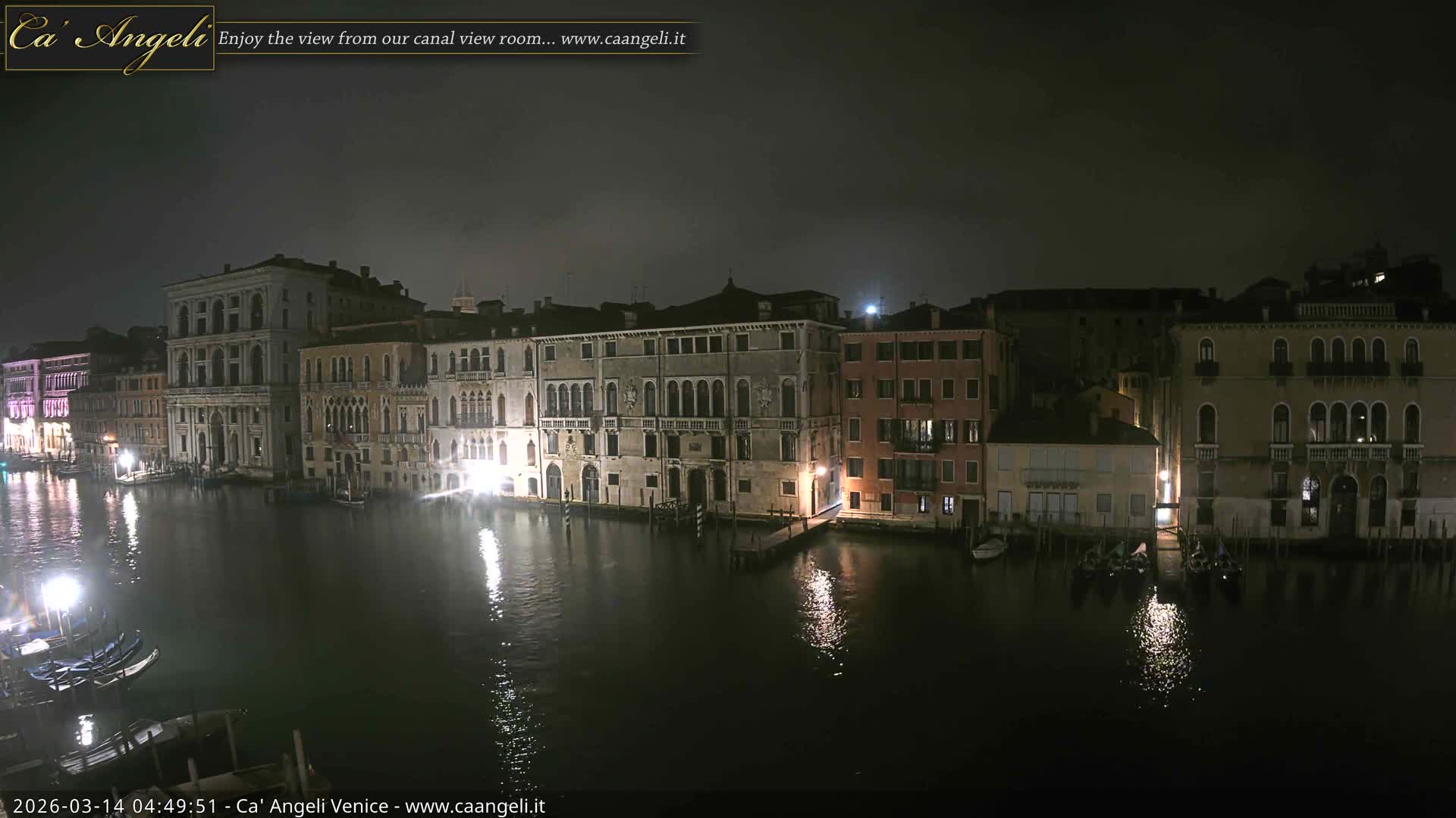 Venice Boats in Grand Canal Live Cam - Venice, Veneto, Italy