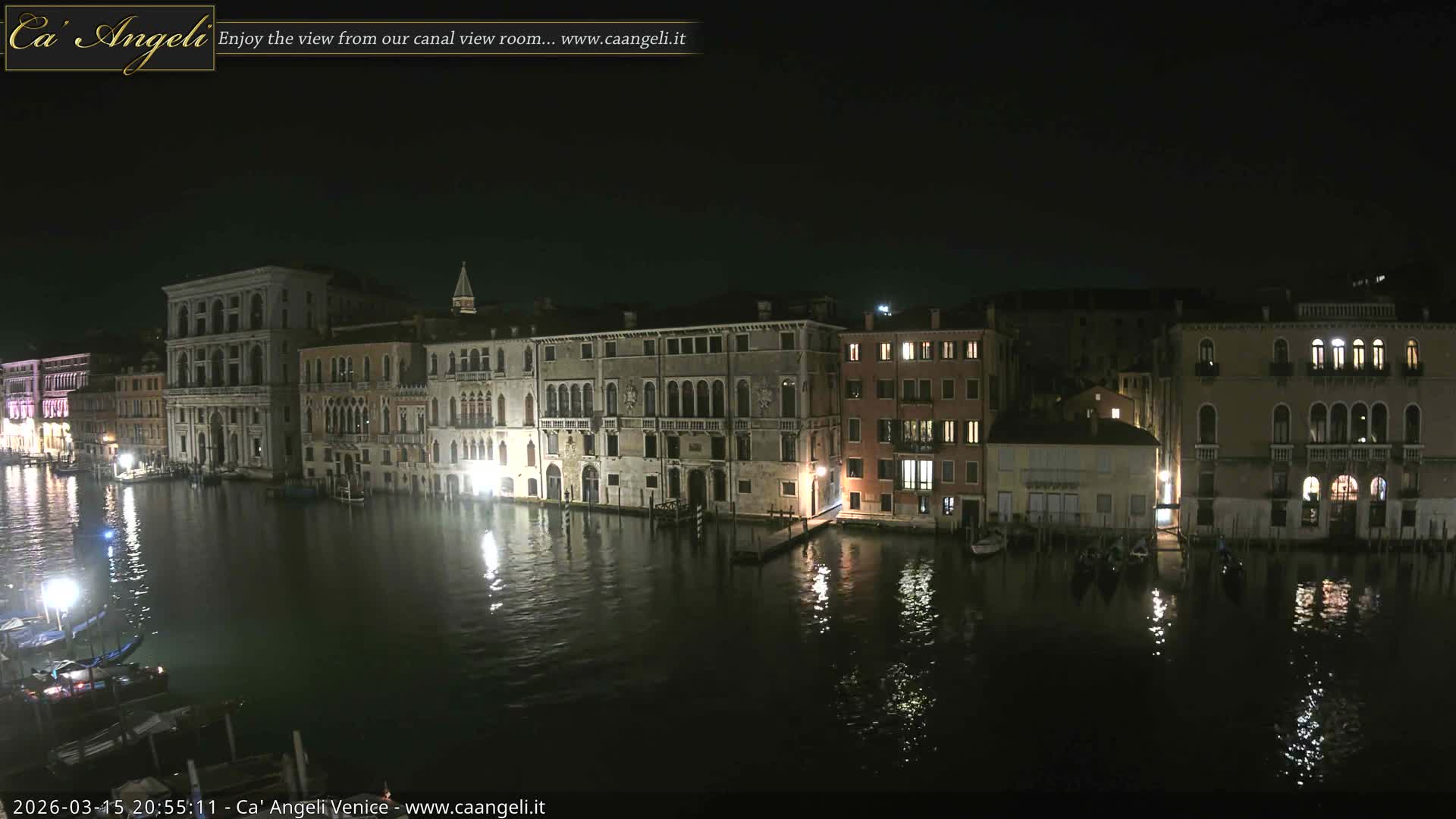 Venice Boats in Grand Canal Live Cam - Venice, Veneto, Italy