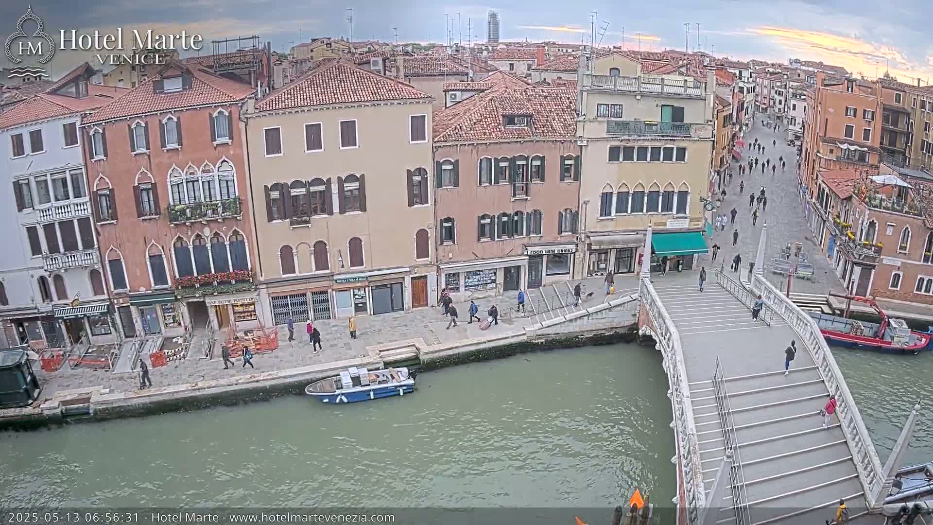 Venice , Ponte delle Guglie Bridge in Canal of Cannaregio - Venice, Veneto, Italy