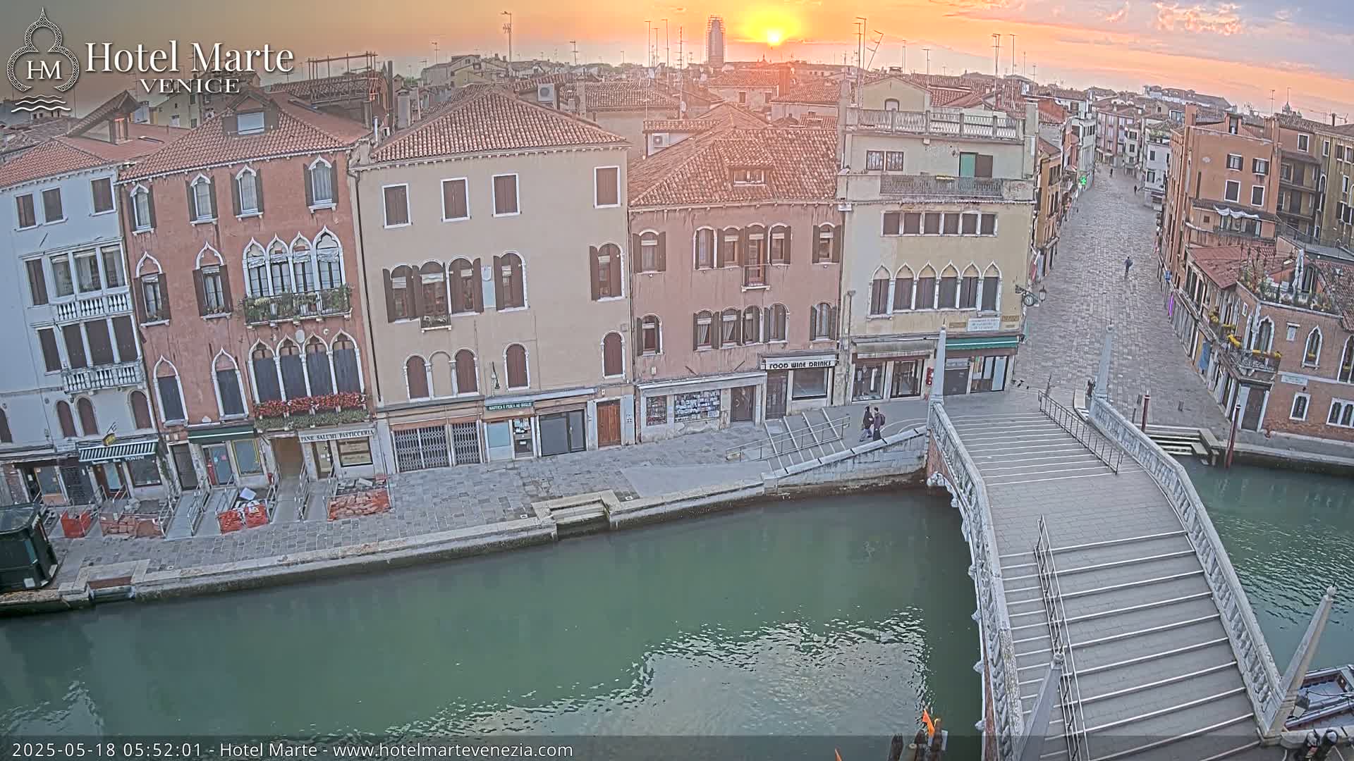 Venice , Ponte delle Guglie Bridge in Canal of Cannaregio - Venice, Veneto, Italy