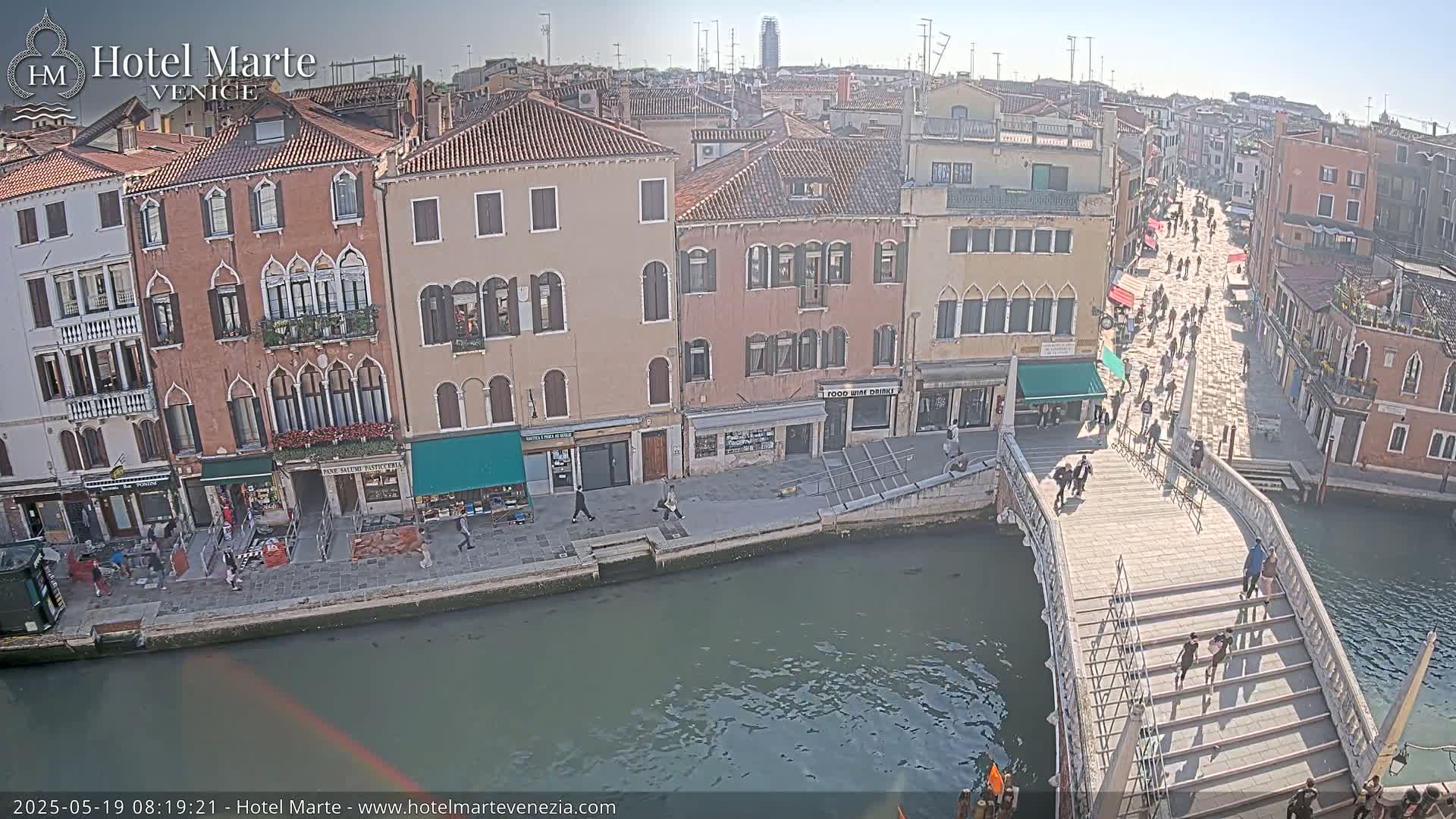 Venice , Ponte delle Guglie Bridge in Canal of Cannaregio - Venice, Veneto, Italy