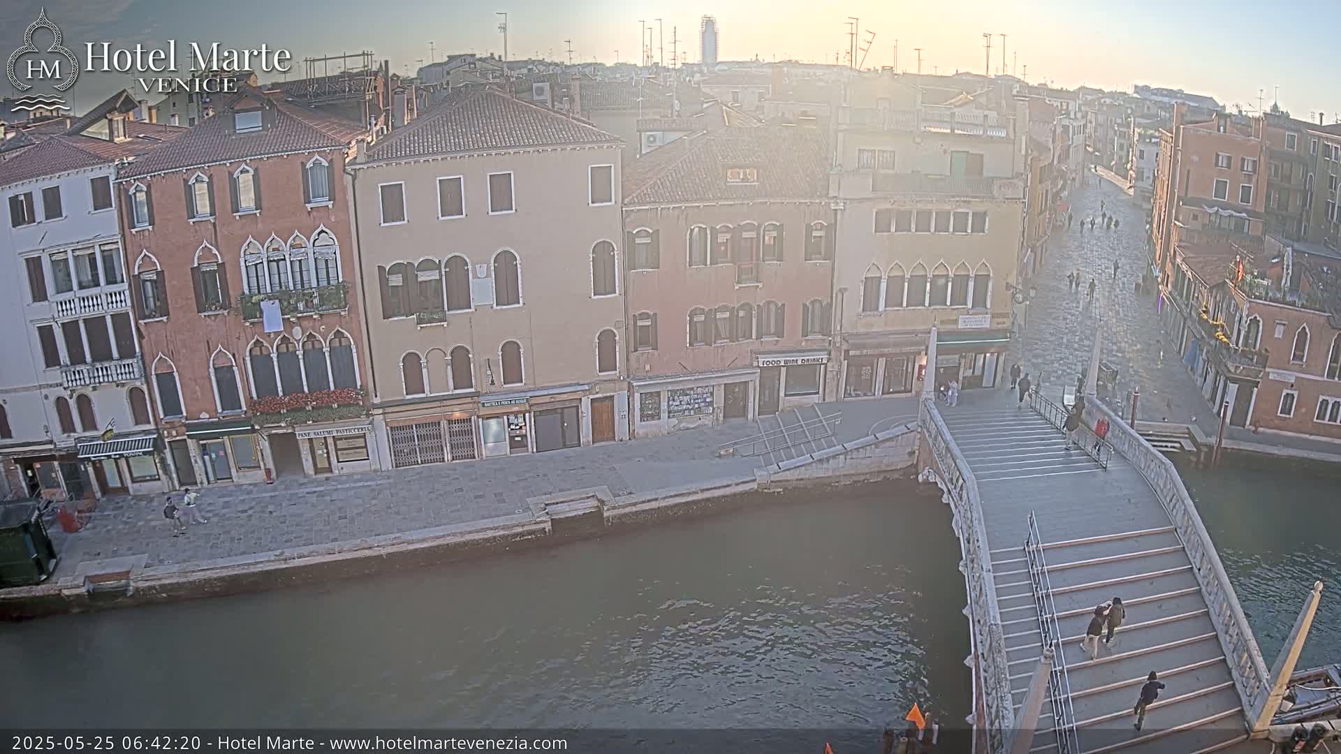 Venice , Ponte delle Guglie Bridge in Canal of Cannaregio - Venice, Veneto, Italy