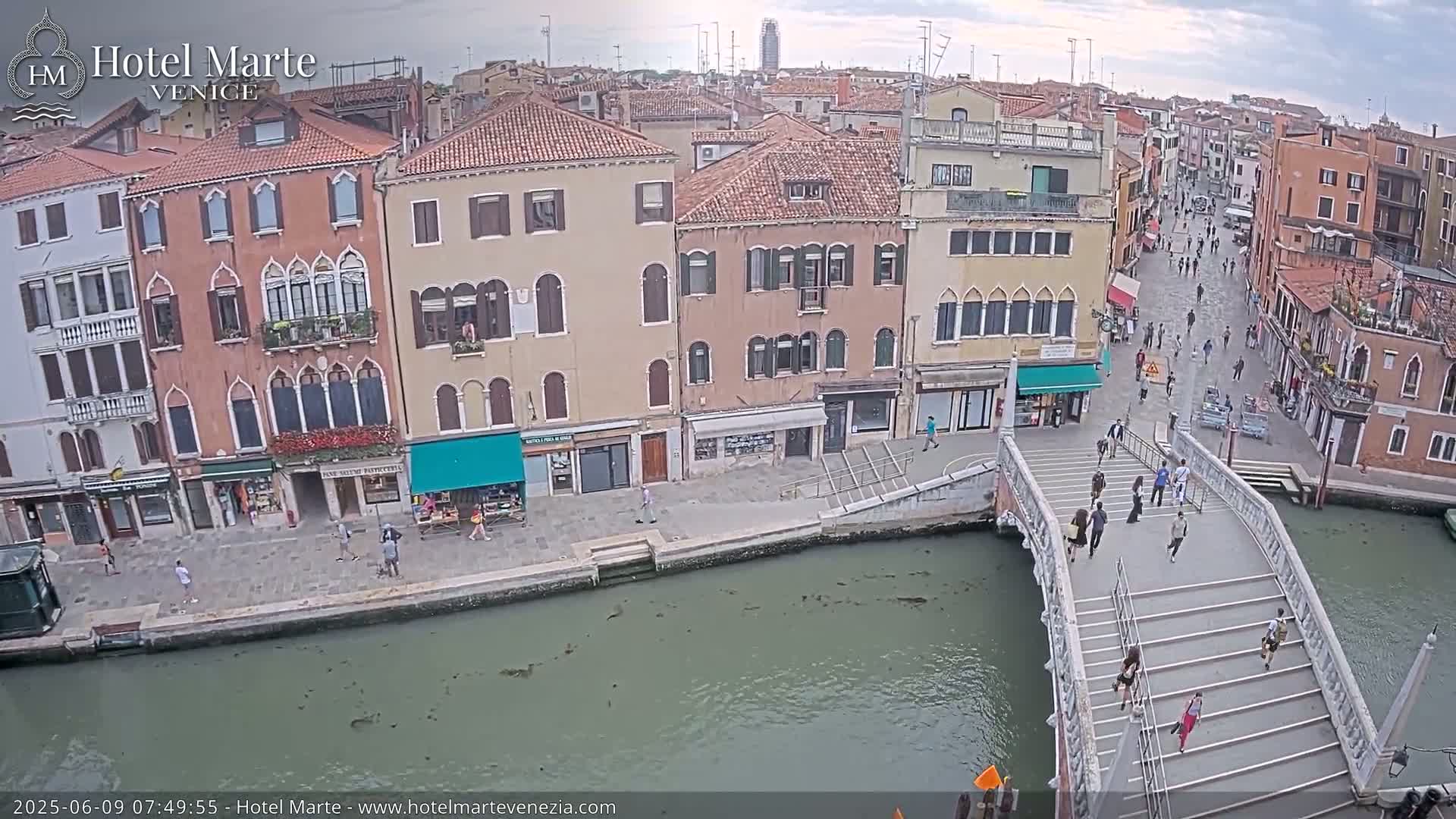 Venice , Ponte delle Guglie Bridge in Canal of Cannaregio - Venice, Veneto, Italy