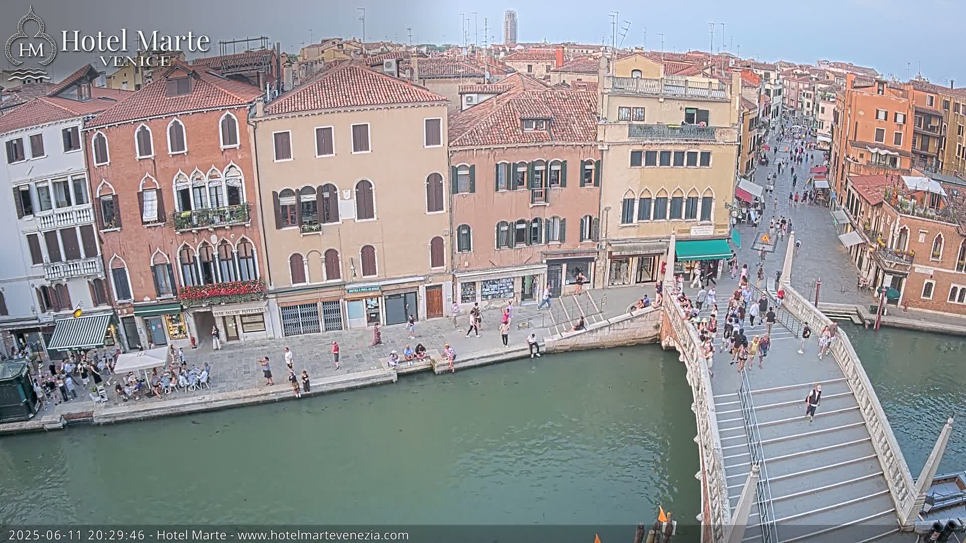 Venice , Ponte delle Guglie Bridge in Canal of Cannaregio - Venice, Veneto, Italy