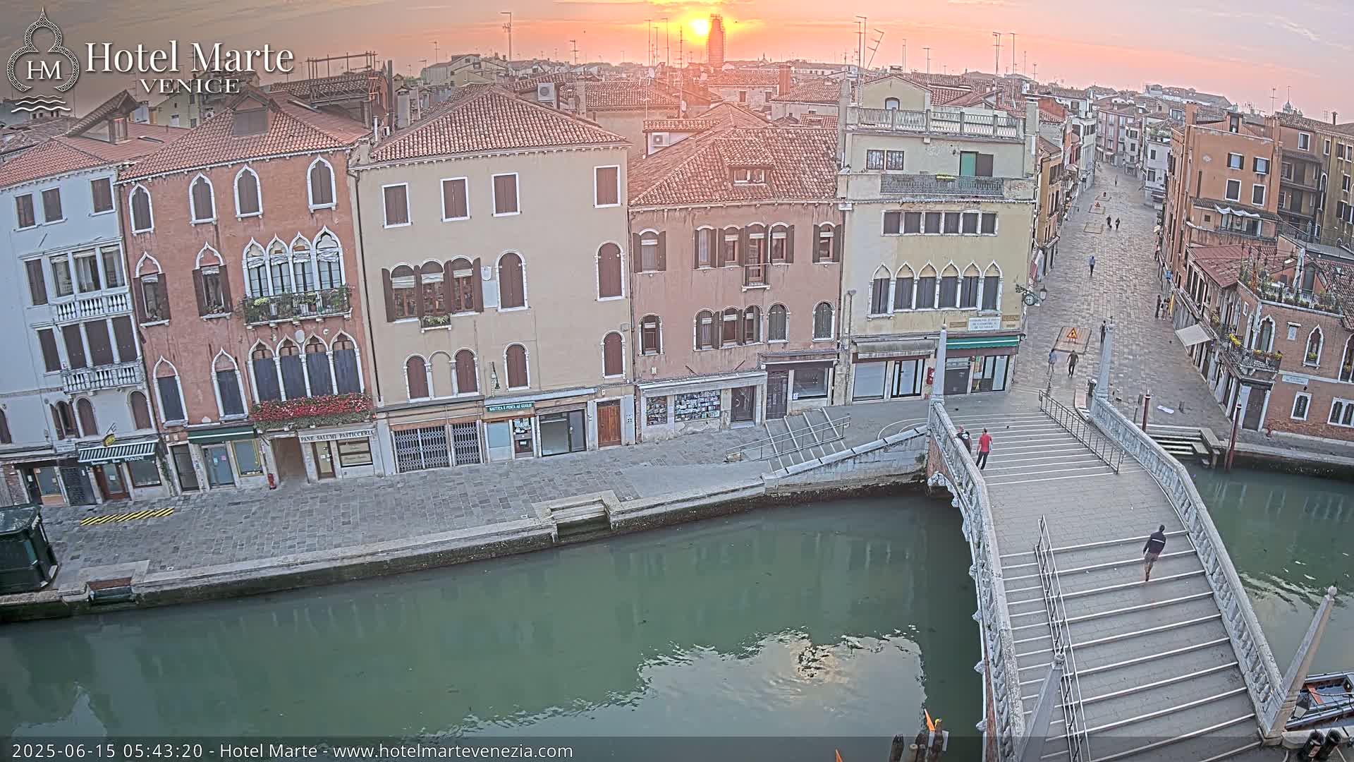 Venice , Ponte delle Guglie Bridge in Canal of Cannaregio - Venice, Veneto, Italy