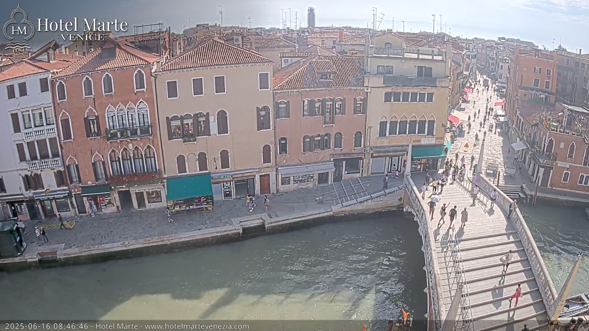 Venice , Ponte delle Guglie Bridge in Canal of Cannaregio - Venice, Veneto, Italy