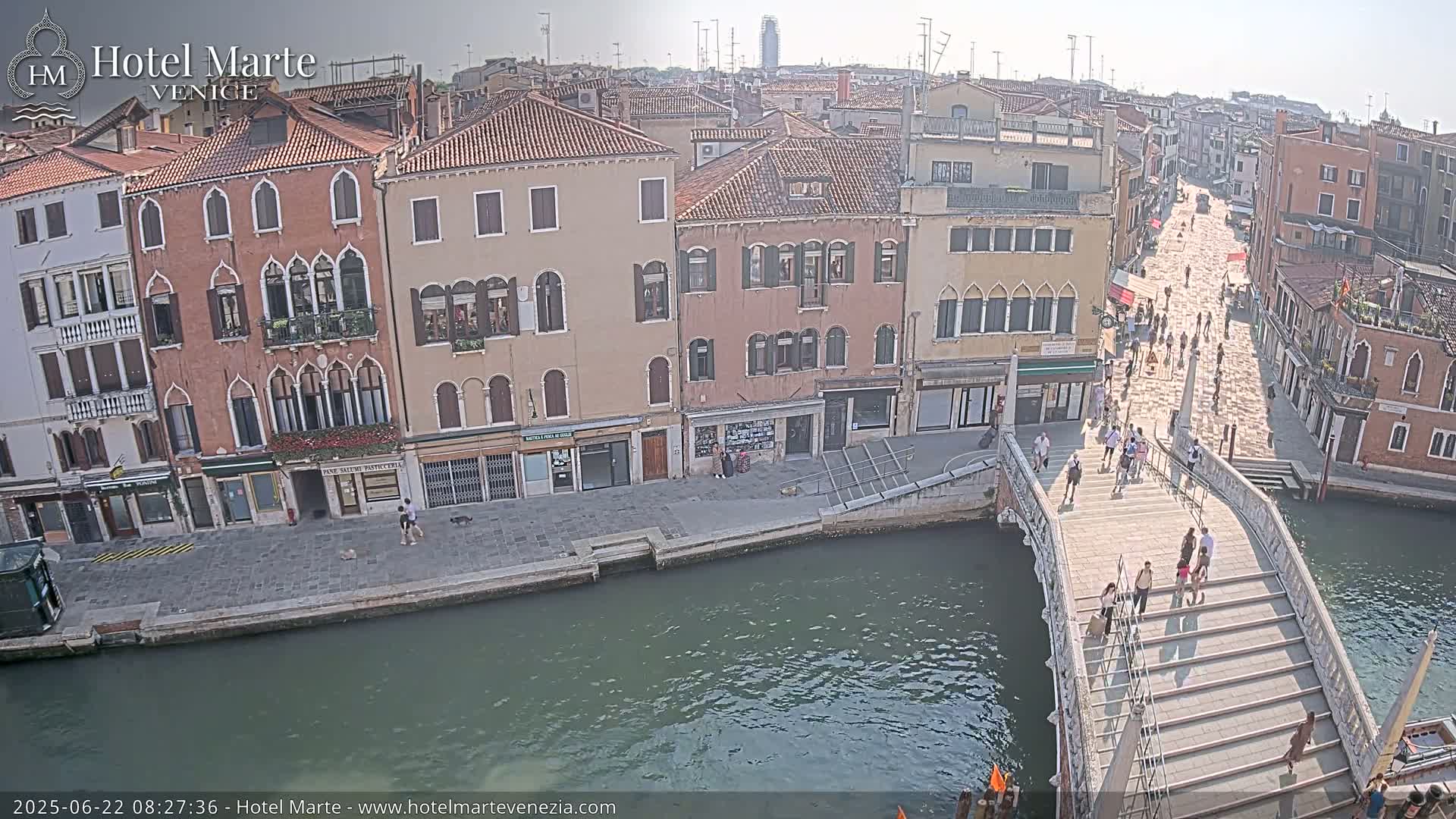 Venice , Ponte delle Guglie Bridge in Canal of Cannaregio - Venice, Veneto, Italy