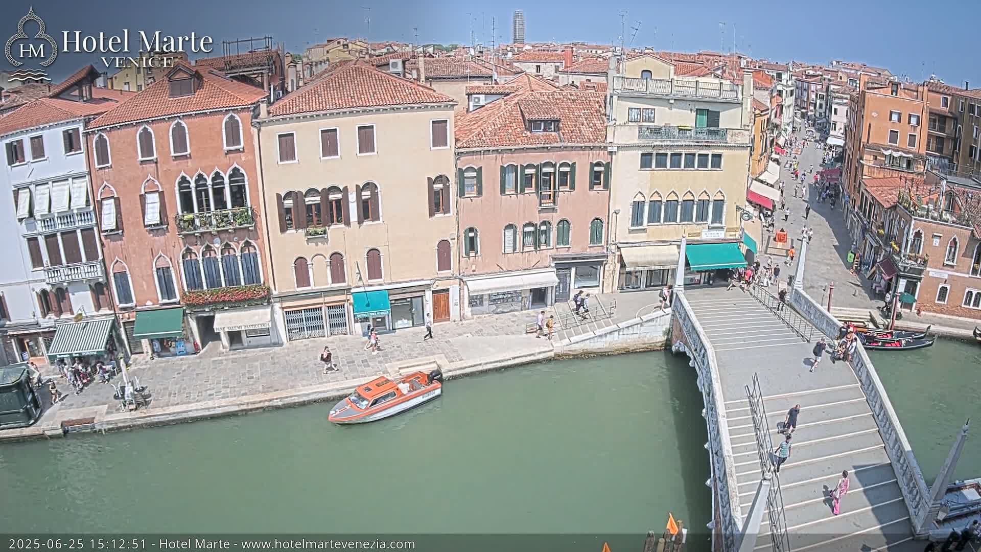 Venice , Ponte delle Guglie Bridge in Canal of Cannaregio - Venice, Veneto, Italy