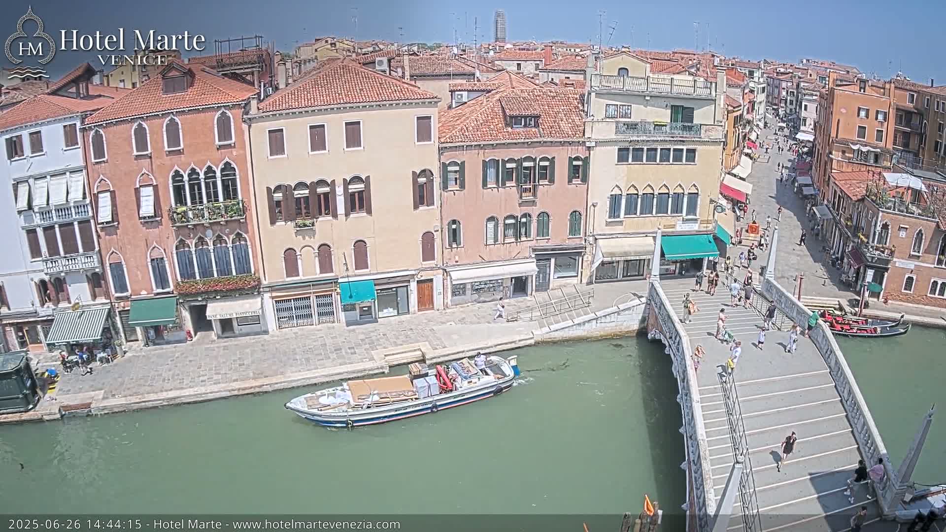 Venice , Ponte delle Guglie Bridge in Canal of Cannaregio - Venice, Veneto, Italy