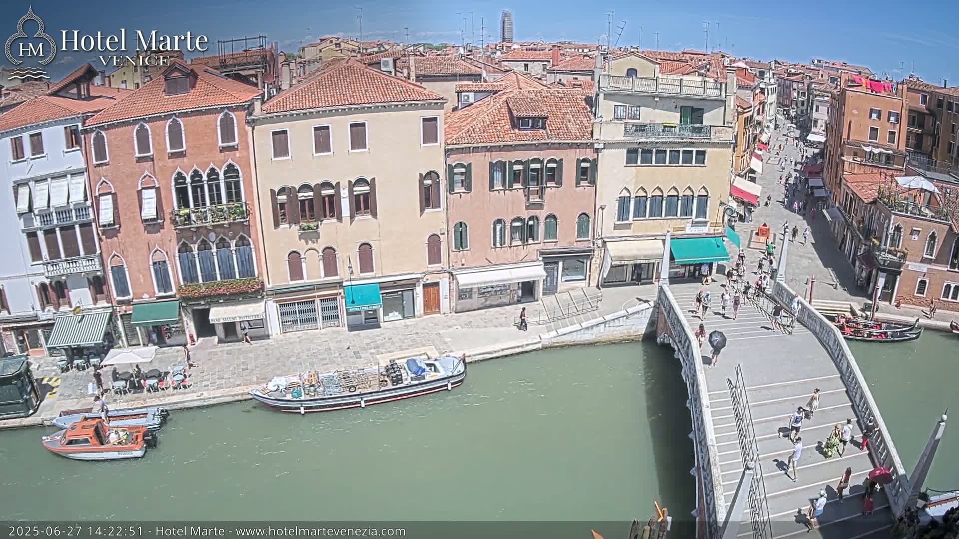 Venice , Ponte delle Guglie Bridge in Canal of Cannaregio - Venice, Veneto, Italy
