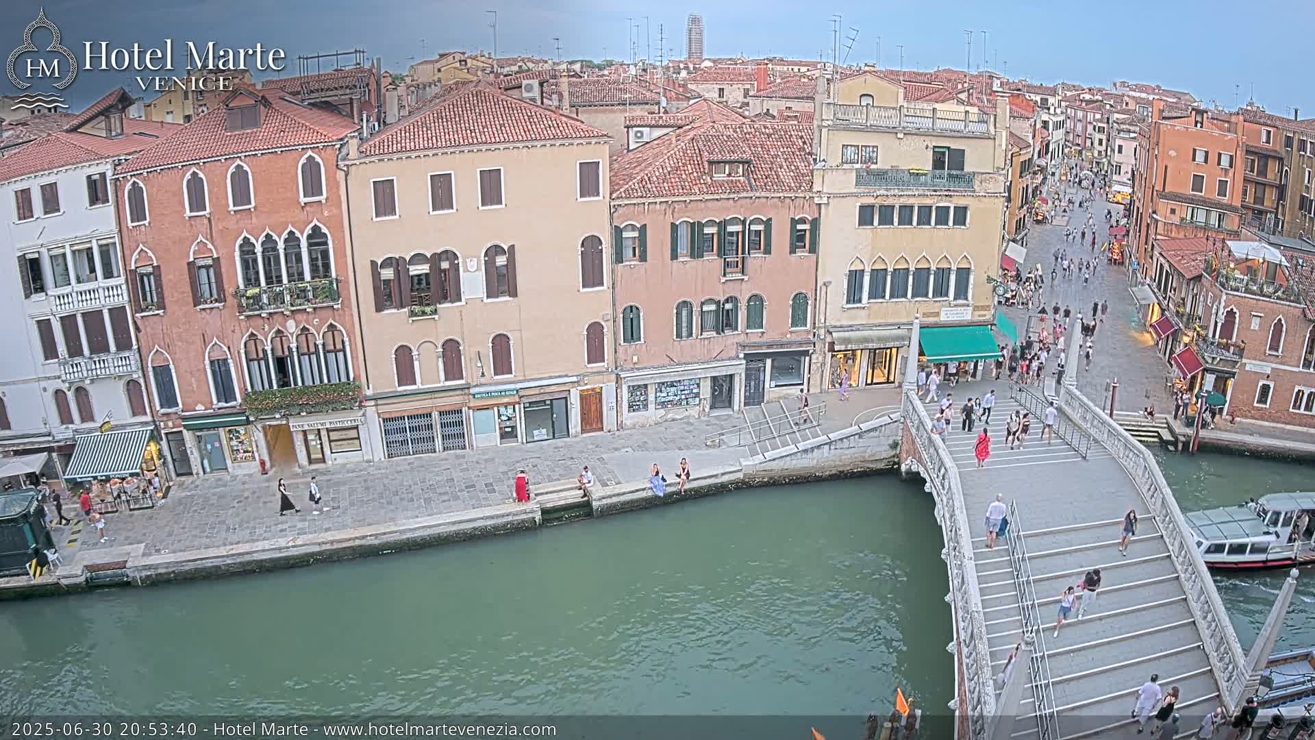 Venice , Ponte delle Guglie Bridge in Canal of Cannaregio - Venice, Veneto, Italy