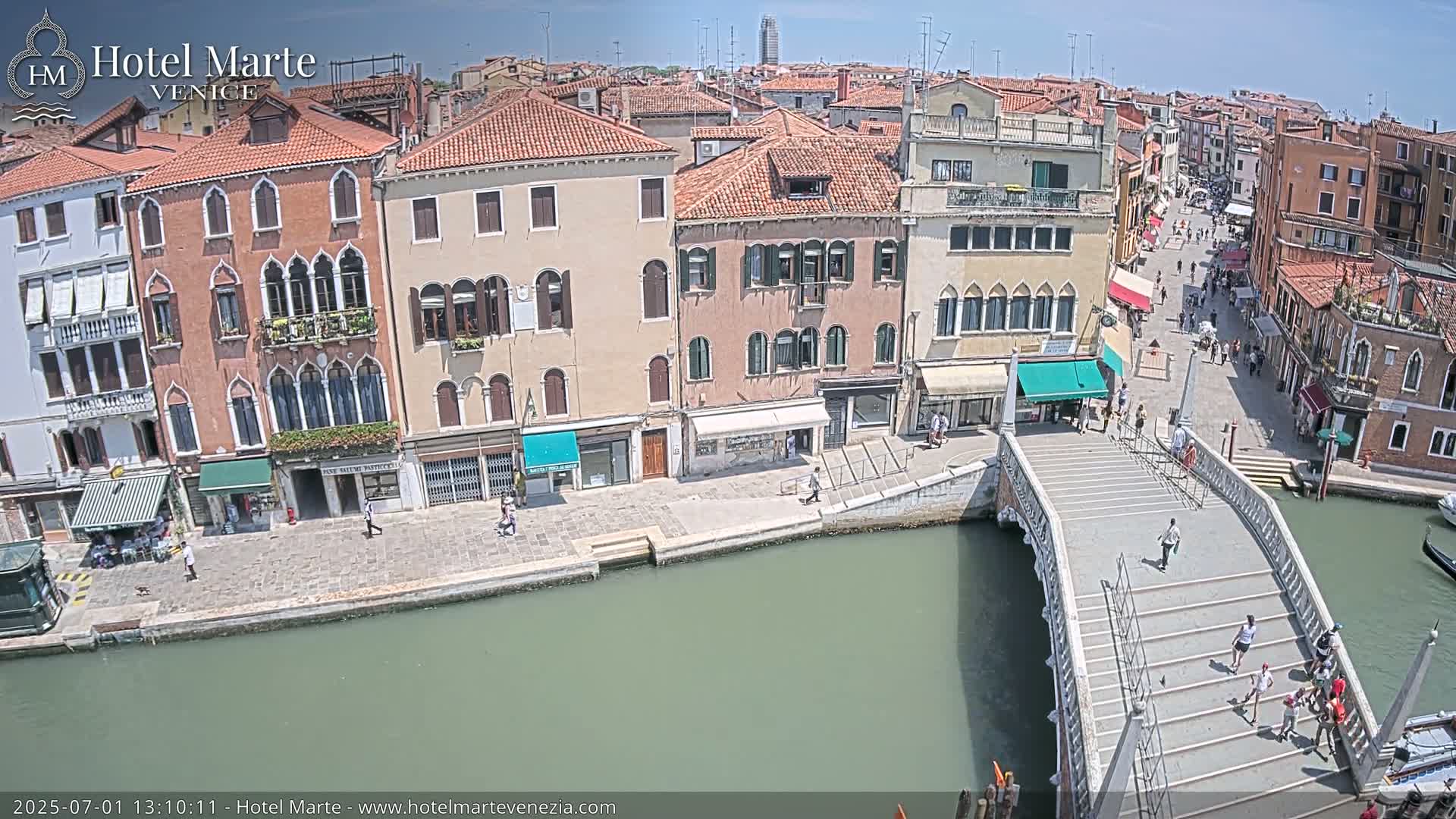 Venice , Ponte delle Guglie Bridge in Canal of Cannaregio - Venice, Veneto, Italy