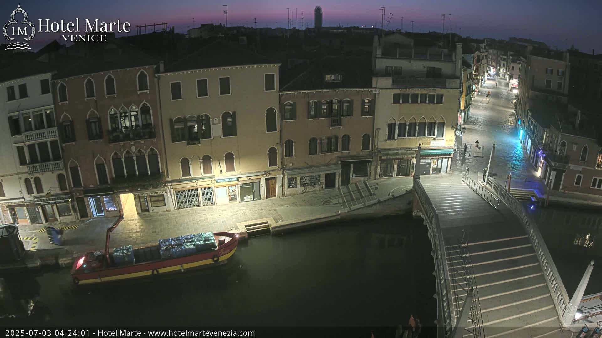 Venice , Ponte delle Guglie Bridge in Canal of Cannaregio - Venice, Veneto, Italy
