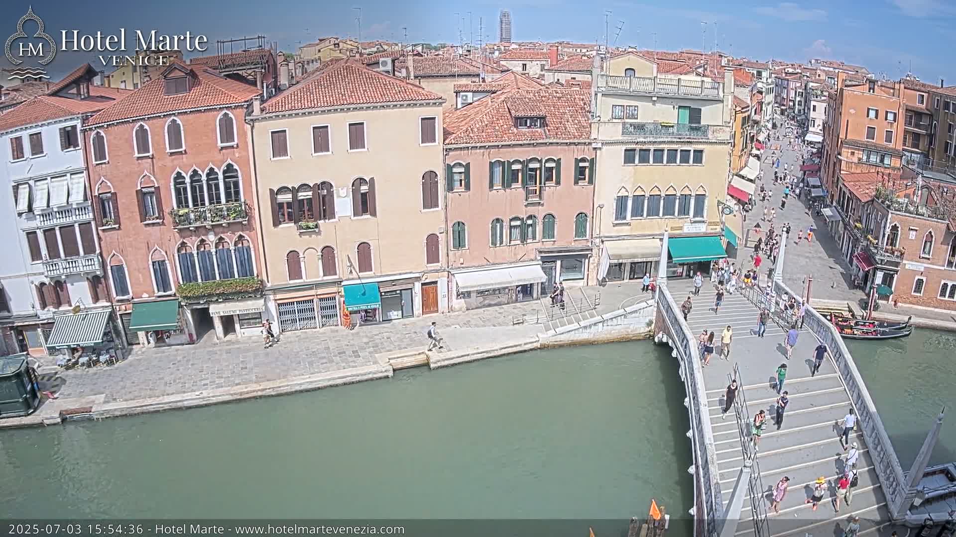 Venice , Ponte delle Guglie Bridge in Canal of Cannaregio - Venice, Veneto, Italy