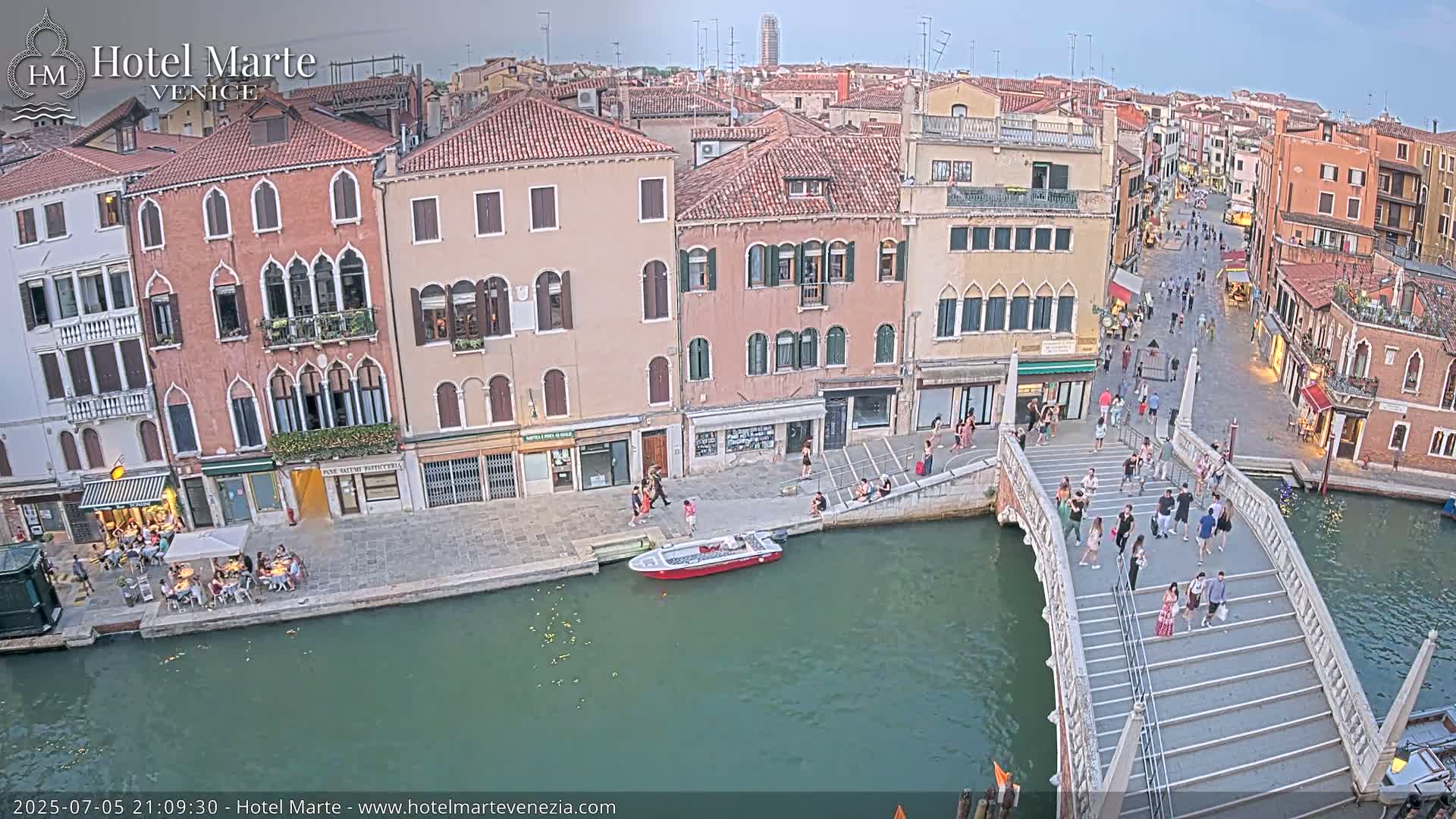 Venice , Ponte delle Guglie Bridge in Canal of Cannaregio - Venice, Veneto, Italy