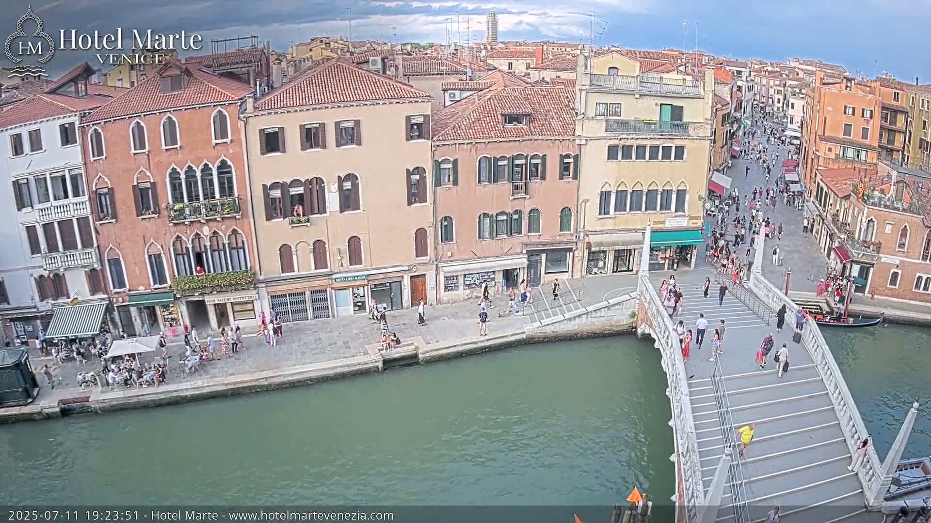 Venice , Ponte delle Guglie Bridge in Canal of Cannaregio - Venice, Veneto, Italy