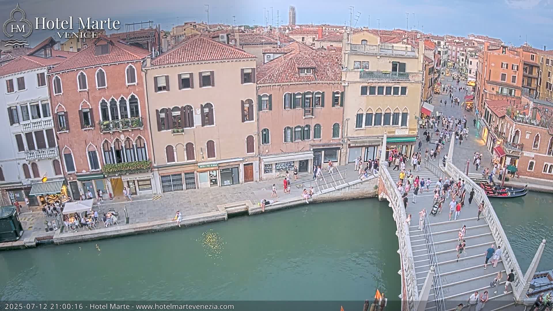 Venice , Ponte delle Guglie Bridge in Canal of Cannaregio - Venice, Veneto, Italy