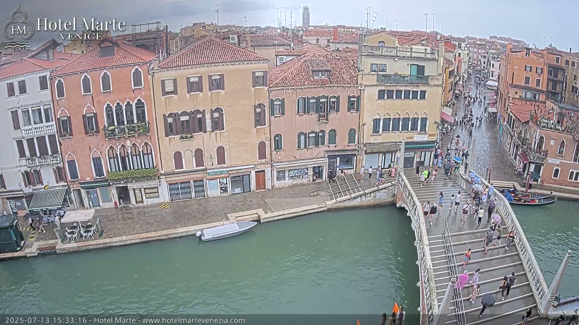 Venice , Ponte delle Guglie Bridge in Canal of Cannaregio - Venice, Veneto, Italy