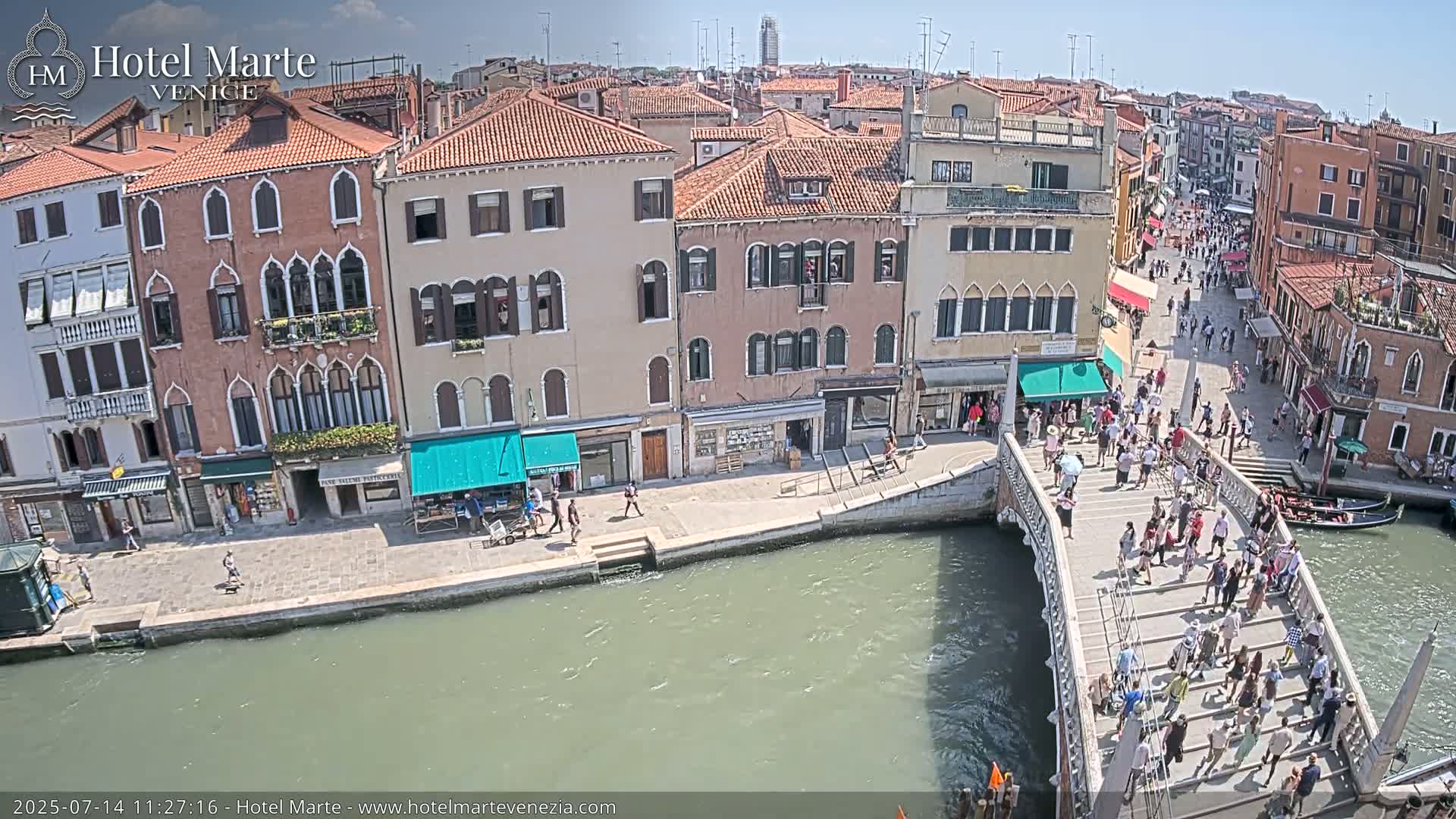 Venice , Ponte delle Guglie Bridge in Canal of Cannaregio - Venice, Veneto, Italy
