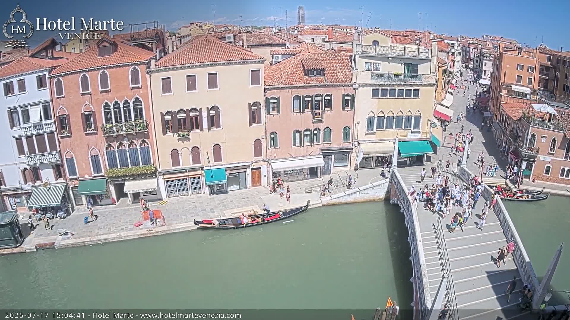 Venice , Ponte delle Guglie Bridge in Canal of Cannaregio - Venice, Veneto, Italy