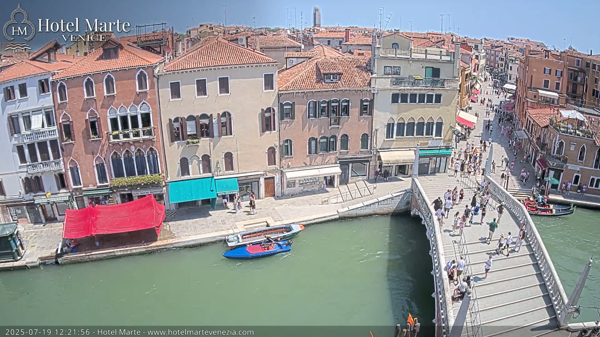 Venice , Ponte delle Guglie Bridge in Canal of Cannaregio - Venice, Veneto, Italy