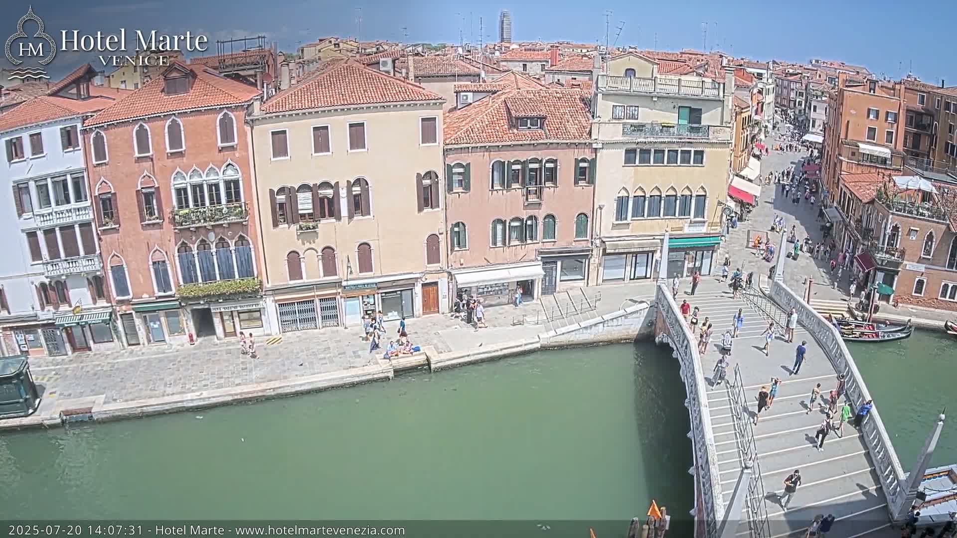 Venice , Ponte delle Guglie Bridge in Canal of Cannaregio - Venice, Veneto, Italy