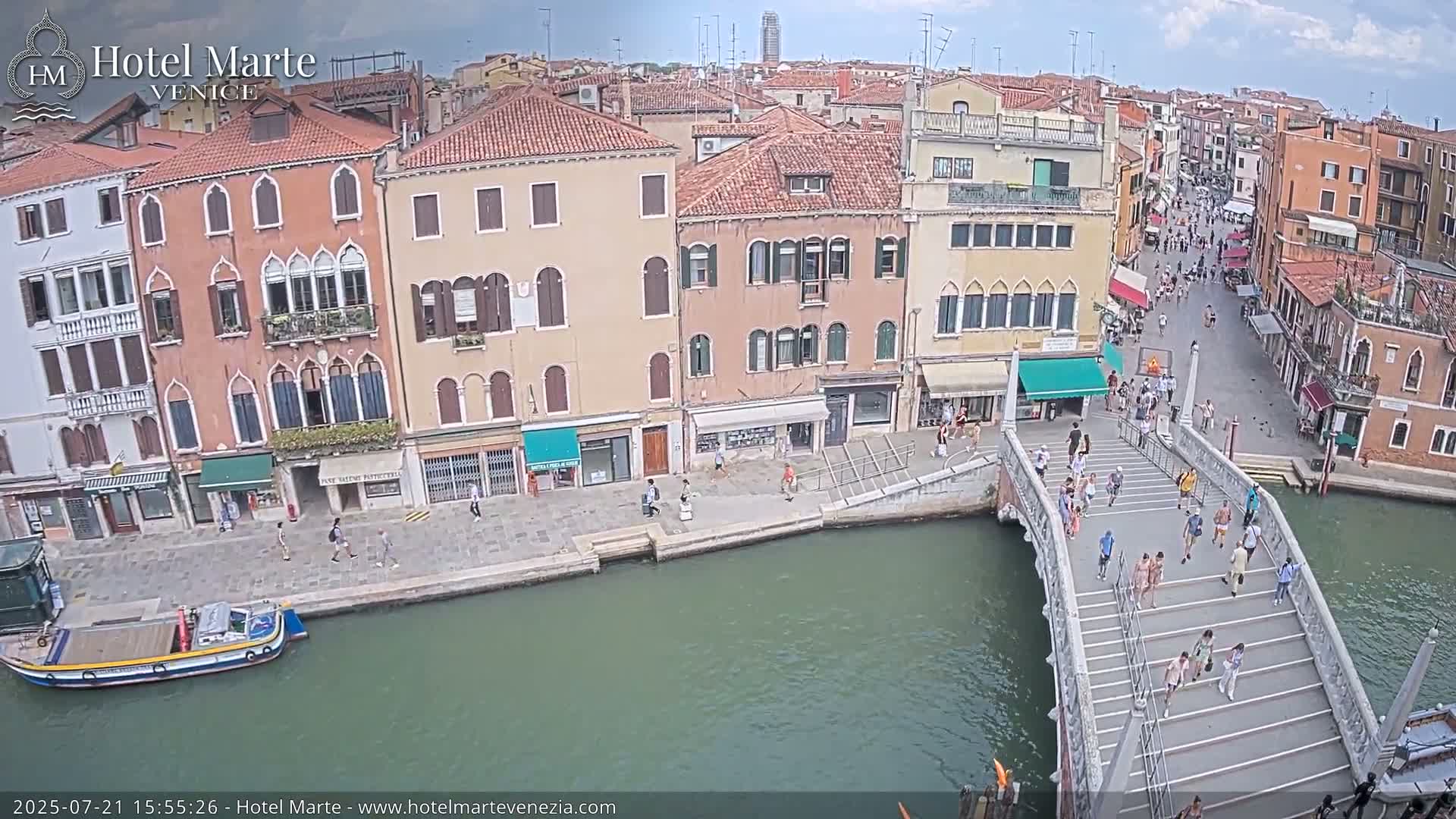 Venice , Ponte delle Guglie Bridge in Canal of Cannaregio - Venice, Veneto, Italy