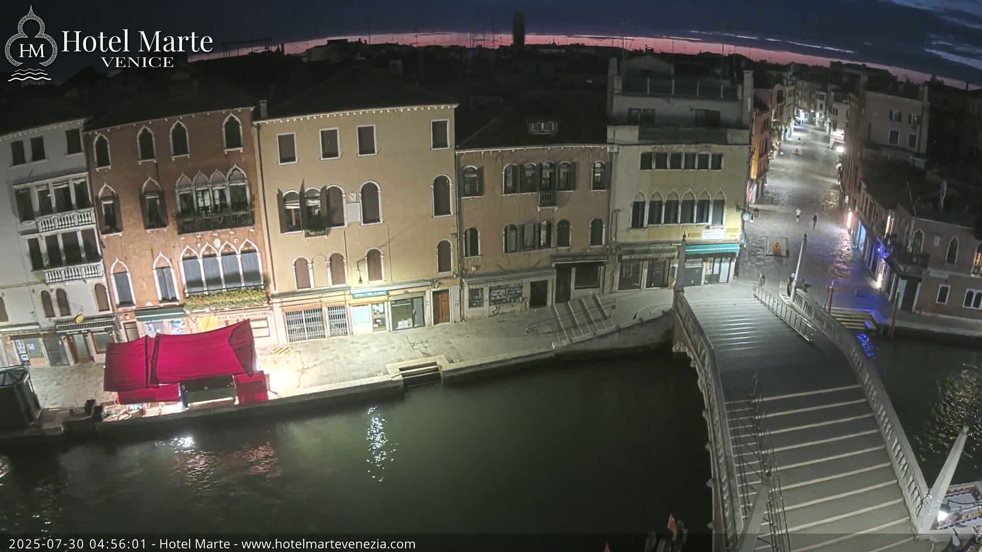 Venice , Ponte delle Guglie Bridge in Canal of Cannaregio - Venice, Veneto, Italy