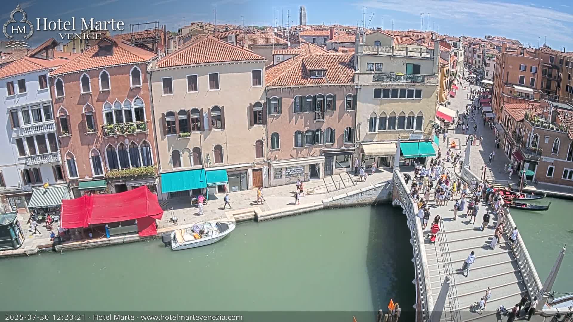 Venice , Ponte delle Guglie Bridge in Canal of Cannaregio - Venice, Veneto, Italy