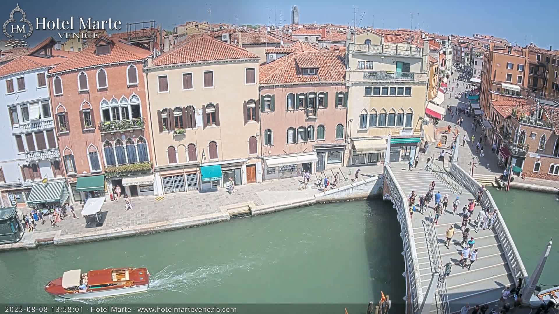 Venice , Ponte delle Guglie Bridge in Canal of Cannaregio - Venice, Veneto, Italy