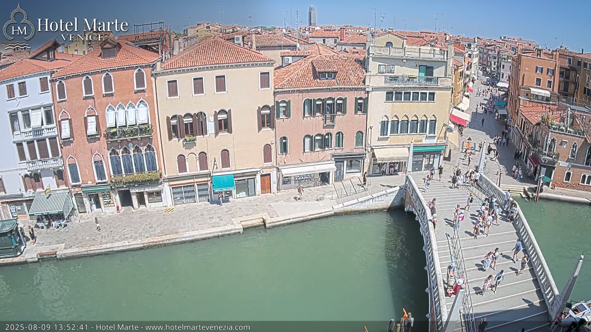Venice , Ponte delle Guglie Bridge in Canal of Cannaregio - Venice, Veneto, Italy