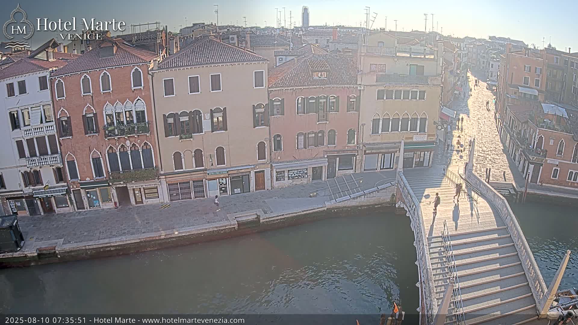 Venice , Ponte delle Guglie Bridge in Canal of Cannaregio - Venice, Veneto, Italy