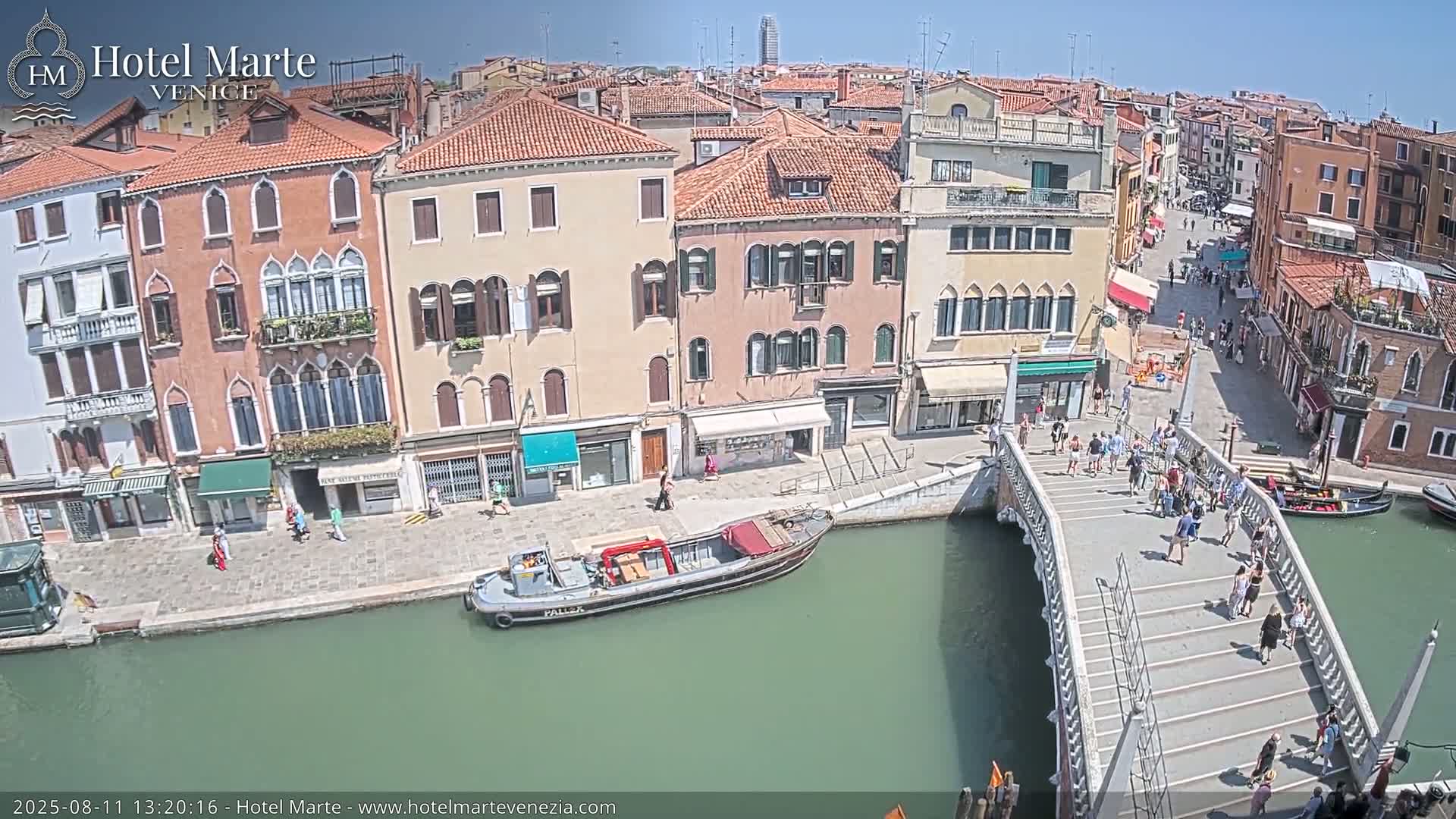 Venice , Ponte delle Guglie Bridge in Canal of Cannaregio - Venice, Veneto, Italy