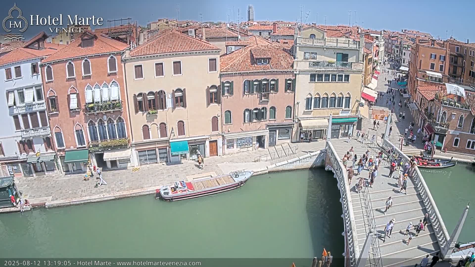 Venice , Ponte delle Guglie Bridge in Canal of Cannaregio - Venice, Veneto, Italy