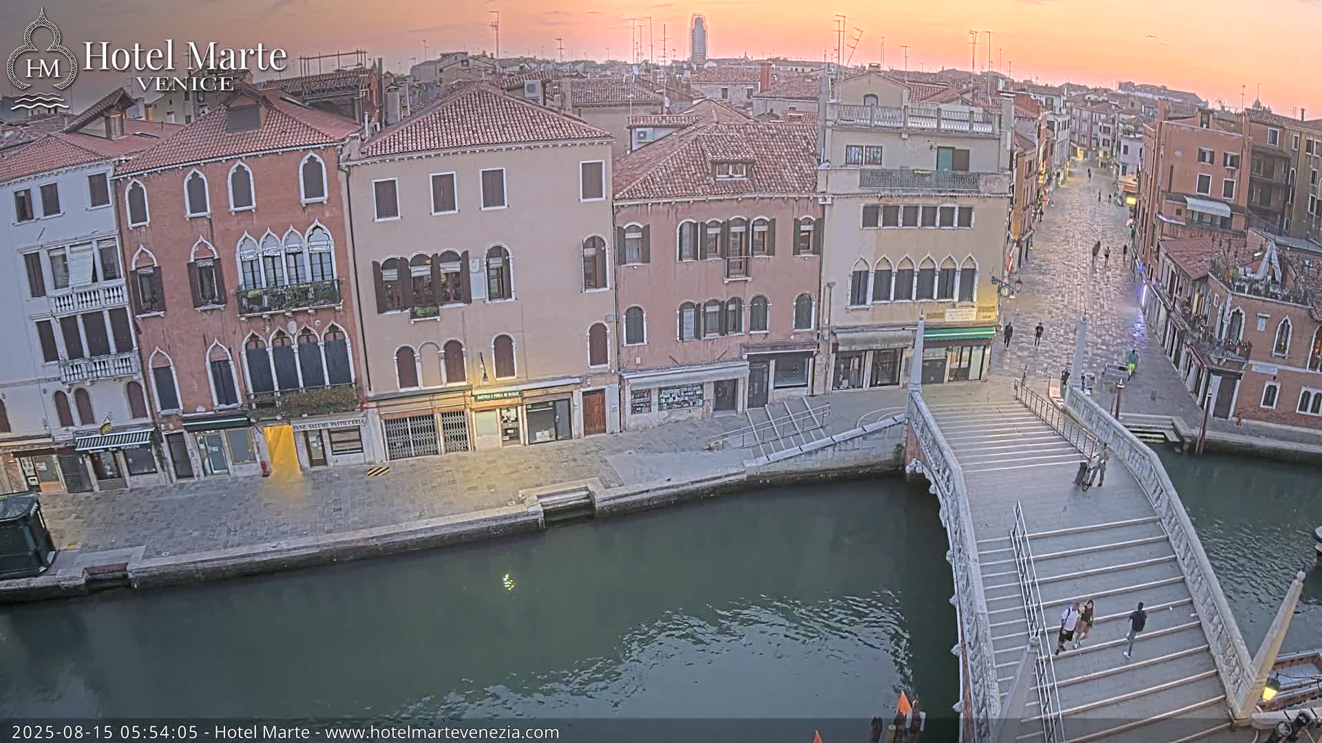 Venice , Ponte delle Guglie Bridge in Canal of Cannaregio - Venice, Veneto, Italy