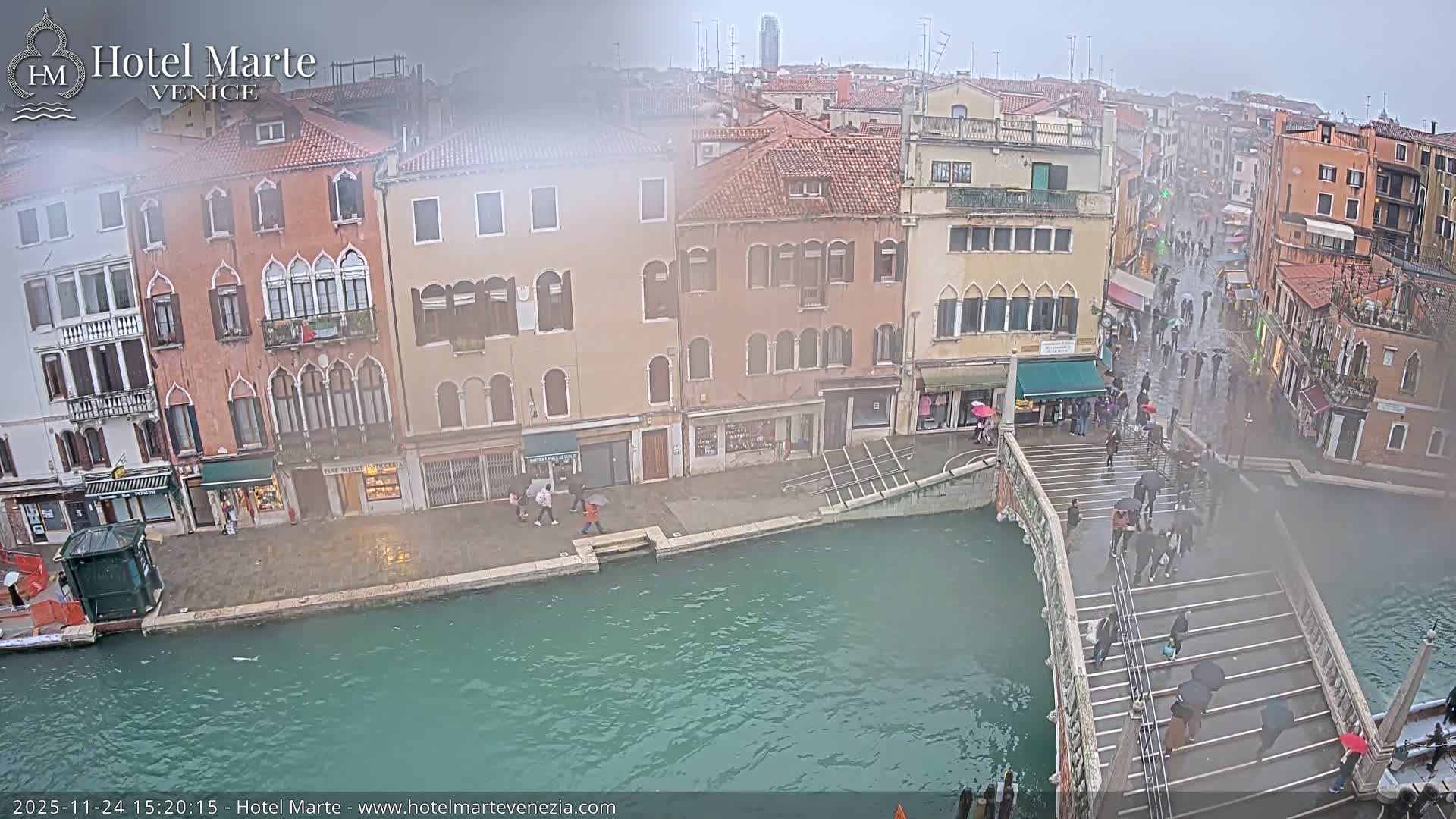 Venice , Ponte delle Guglie Bridge in Canal of Cannaregio - Venice, Veneto, Italy