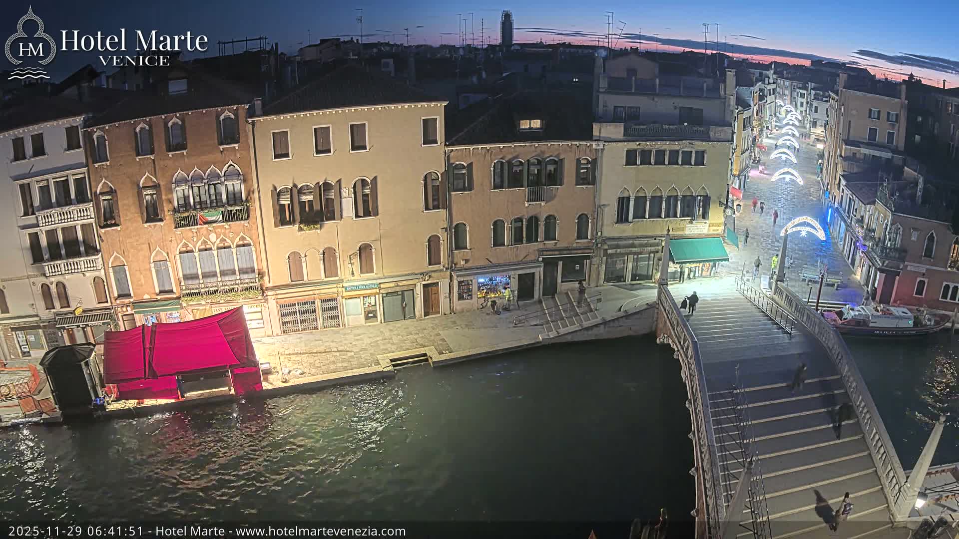 Venice , Ponte delle Guglie Bridge in Canal of Cannaregio - Venice, Veneto, Italy