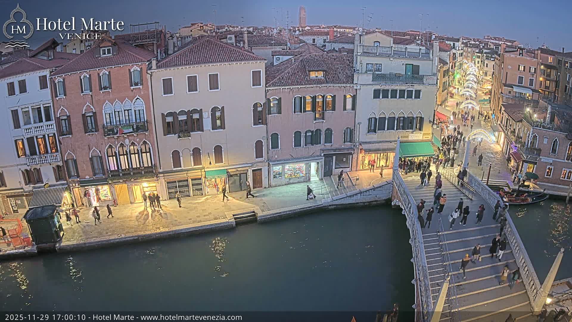 Venice , Ponte delle Guglie Bridge in Canal of Cannaregio - Venice, Veneto, Italy