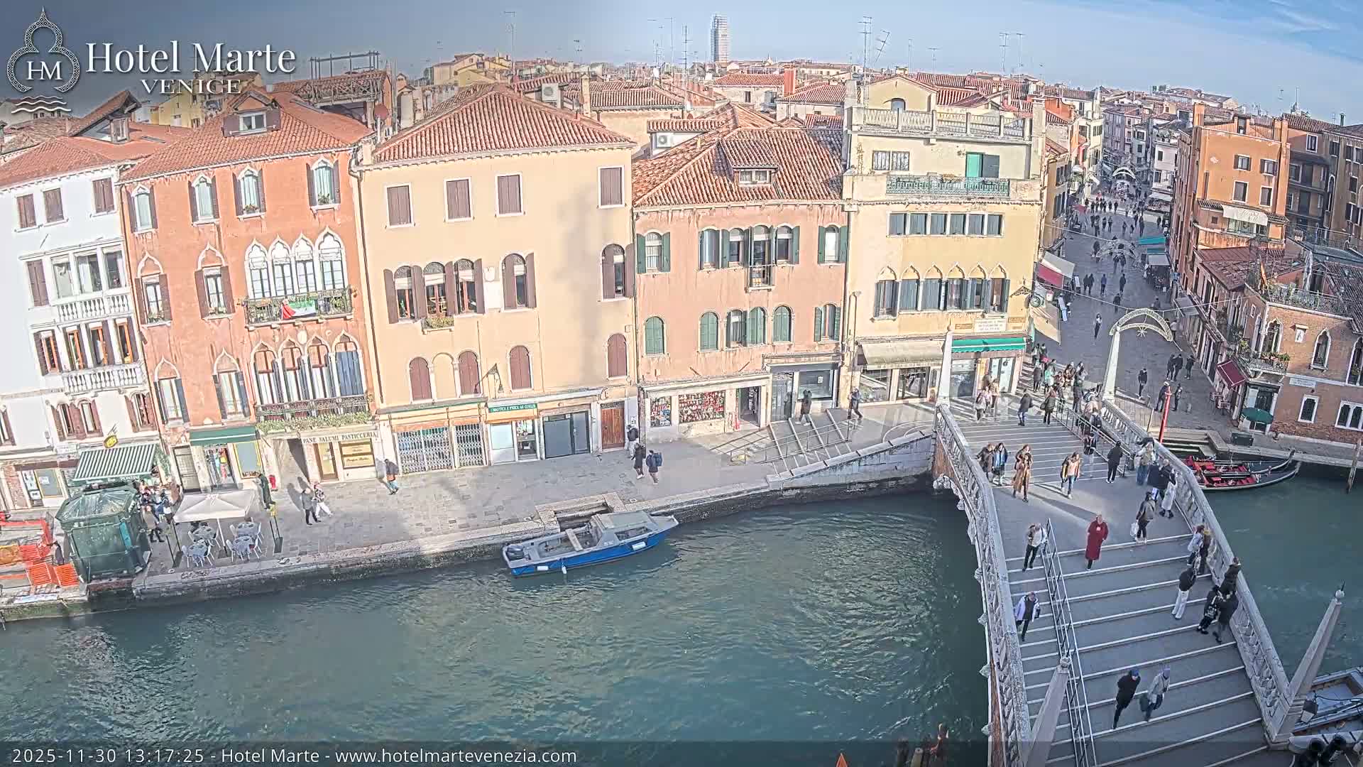 Venice , Ponte delle Guglie Bridge in Canal of Cannaregio - Venice, Veneto, Italy