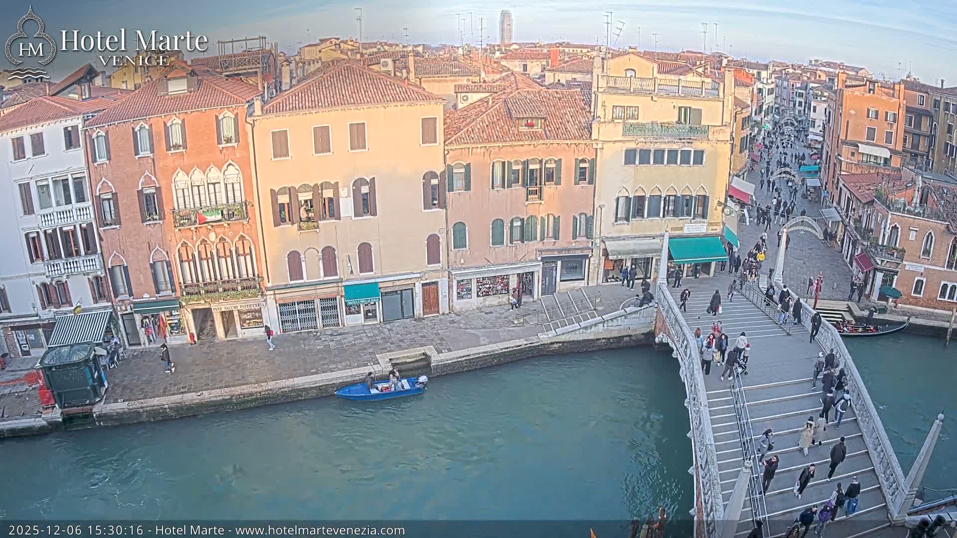 Venice , Ponte delle Guglie Bridge in Canal of Cannaregio - Venice, Veneto, Italy