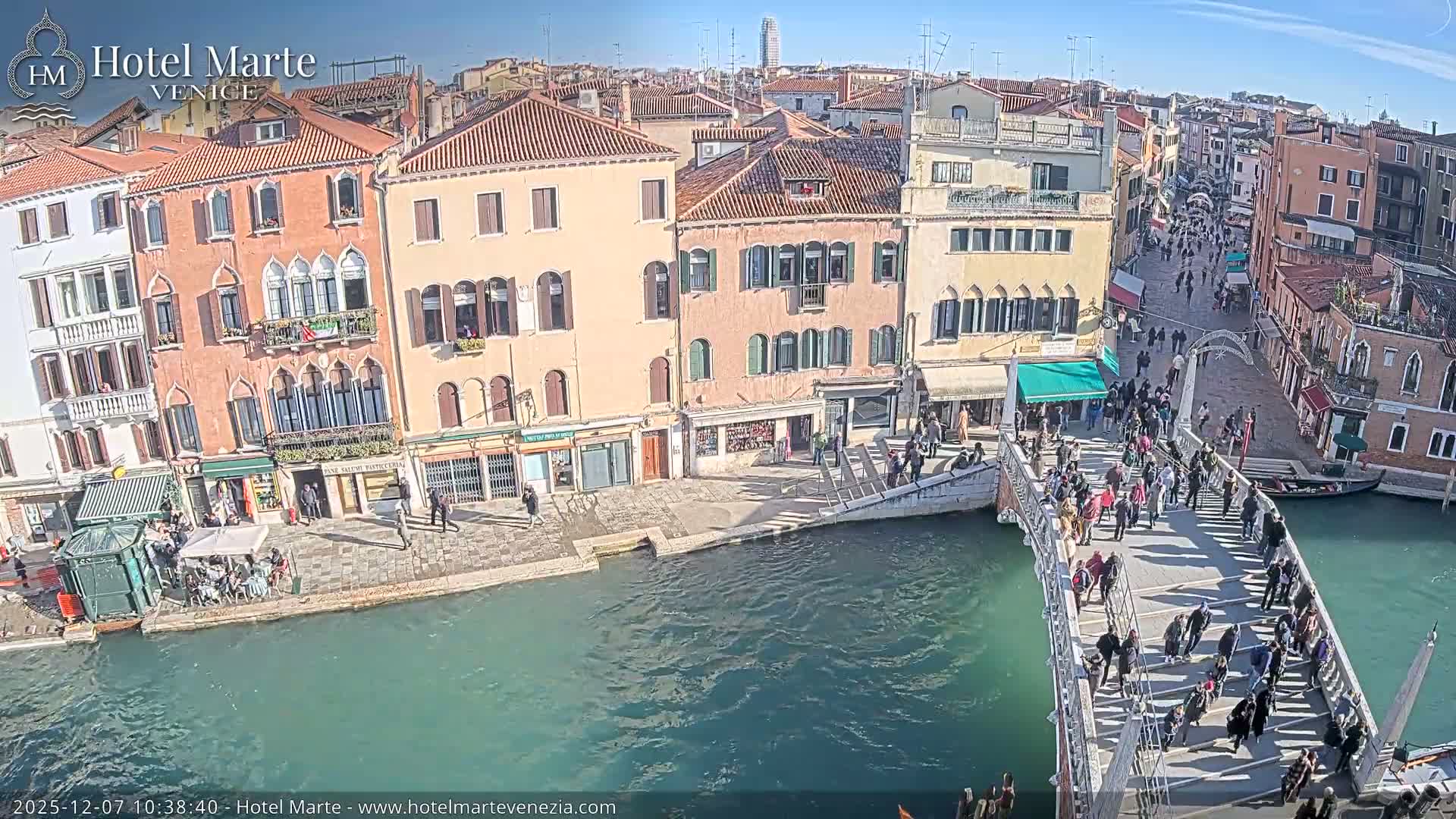 Venice , Ponte delle Guglie Bridge in Canal of Cannaregio - Venice, Veneto, Italy