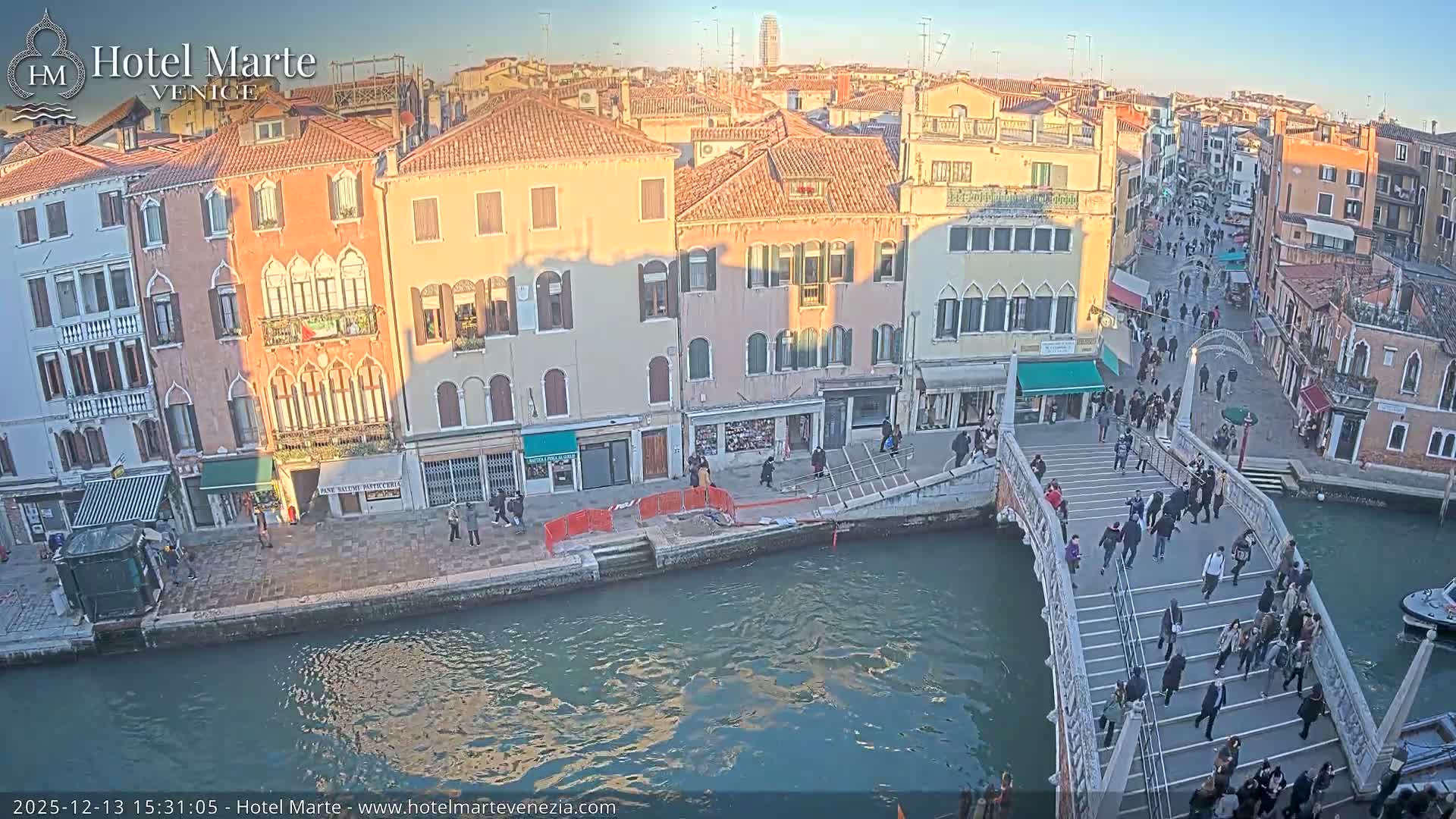 Venice , Ponte delle Guglie Bridge in Canal of Cannaregio - Venice, Veneto, Italy